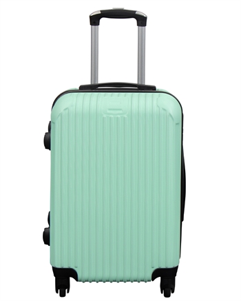 Håndbagasjekoffert - Narrow lines - Mint - Hardcase - Smart reisekoffert