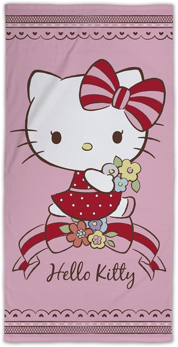 Badehåndkle - Hello Kitty - 70x140cm