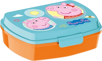 Peppa Gris matboks - Matboks med 1 rom til barn - Peppa og Gustav