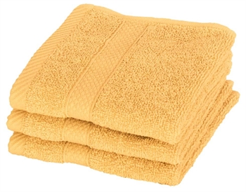 vaskeklut - Gul - Egeria - 30x30 cm Håndklær