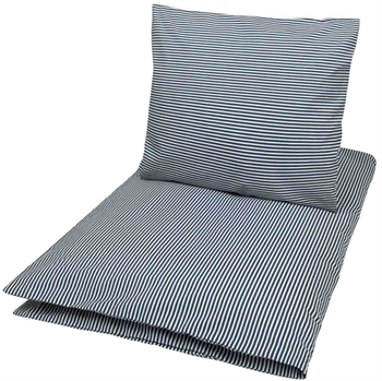 Sengetøy til baby 70x100 cm - Stripe blue - 100% økologisk sengetøy i bomull - Müsli