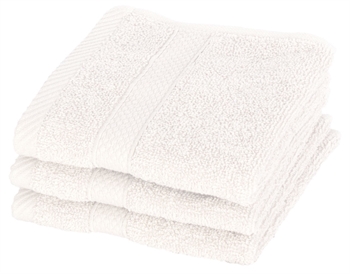 vaskeklut - Hvit - Egeria - 30x30 cm Håndklær