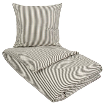 Økologisk sengetøy - 140x220 cm - Ingeborg Grønn - Grønn - 100% økologisk bomull - Myk og ren økologisk Sengetøy ,  Enkelt sengetøy , Langt sengetøy 140x220 cm