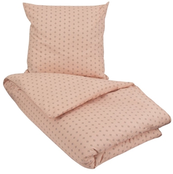 Økologisk sengetøy - 140x220 cm - Ingeborg Brun - Brun - 100% økologisk bomull - Myk og ren økologisk Sengetøy ,  Enkelt sengetøy , Langt sengetøy 140x220 cm