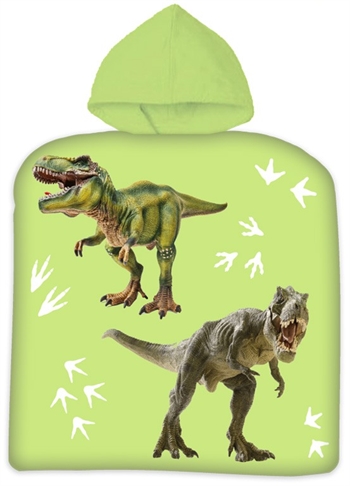Håndkle poncho til barn - Dinosaurer - 50x100cm - Deilig og myk kvalitet. Håndklær