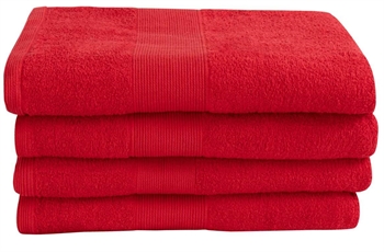 Badelakan - 100x150 cm - Rød - Premium By Borg Håndklær