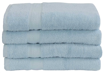 Badehåndkle - 100% Egyptisk bomull - Lyseblå - 70x140 cm Håndklær