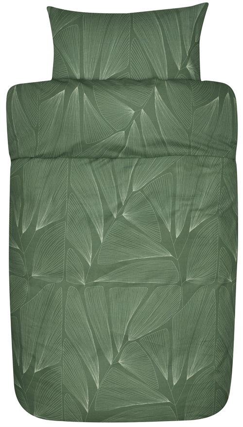 Høie sengetøy - 140x220 cm - Anine green - 100% ekstra fin bomull sengesett