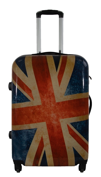 Koffert - Hardcase koffert - Str. Medium - Koffert med motiv - Union Jack - Eksklusiv lettvekt reisekoffert