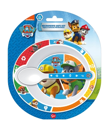 Paw Patrol barneservise - Spisesett i 2 deler for barn - Rocky og Rubble