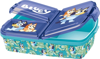 Bluey matboks - Matboks til barn - Matboks med 3 rom - Bluey og Bingo