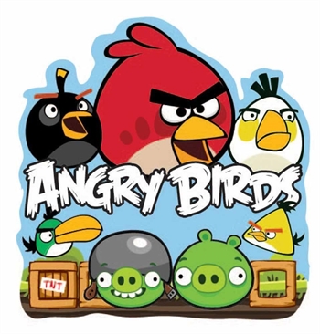 Wallsticker - Angry Birds - 25x24 cm - 3D effekt Innredning , Barnerommet , Wallstickers