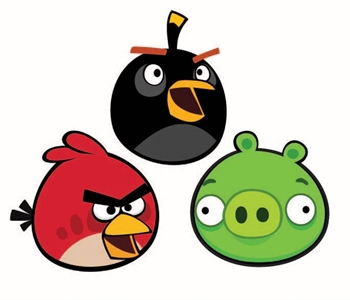 Wallsticker - Angry Birds - 3 stk - 25x26,5 - 3D effekt Innredning , Barnerommet , Wallstickers