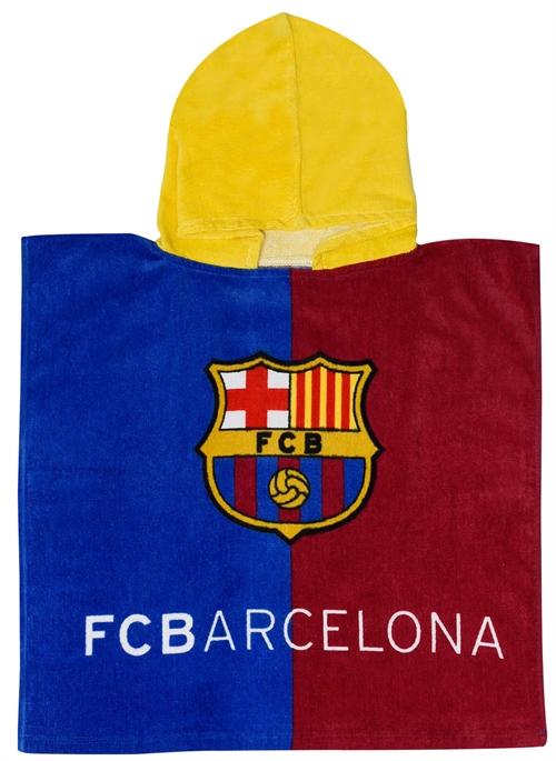 Badeponcho - 100 % mykt bomulls badehåndkle - 50x100 cm - FC Barcelona håndkle