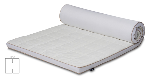 H-splitt overmadrass - 180x200 cm 5 cm høy - NASA Memory foam - Ergonomisk overmadrass - Borg Living 