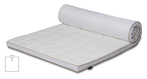 U-splitt overmadrass - 180x200 cm 5 cm høy - NASA Memory foam - Ergonomisk overmadrass - Borg Living 