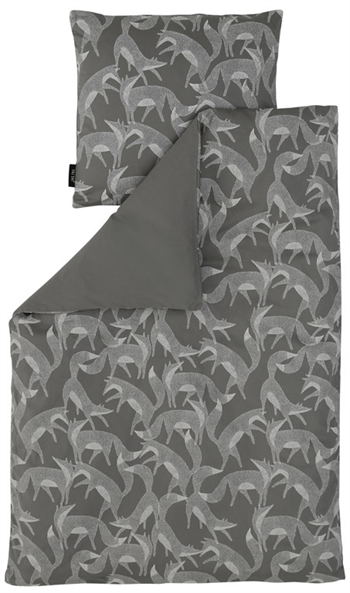 Babysengetøy - 70x100 cm - Grey fox - 2 i 1 design - 100 % økologisk bomull Innredning , Barnerommet , Baby sengetøy 70x100 cm
