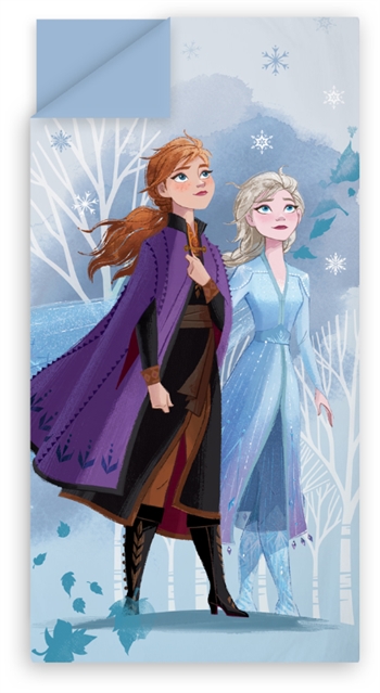 Barnesovepose - Anna og Elsa - Frost - 70x140 cm - Vannavstøtende