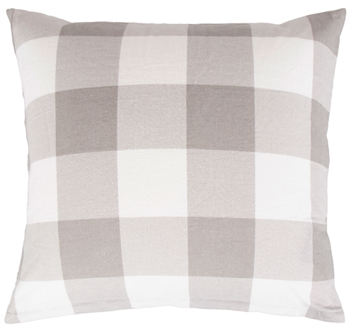 Putetrekk 60x63 cm - Check grey - 100 % bomullsflanell - By Night putetrekk