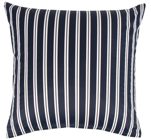 Putetrekk 60x63 cm - 100 % myk bomullssateng - Stripe blue - Fra By Night