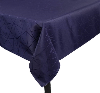 Bordduk - 140x320 cm - Jacquardduk med geometrisk mønster i blå - Eksklusiv festduk Innredning , Til bordet , Jacquard vevd duk