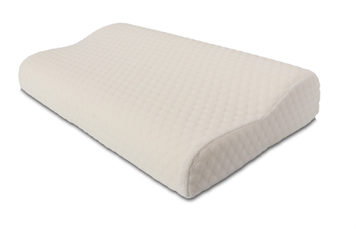 Ergonomisk hodepute - Nakkepute med innebygd svai - Memory foam pute 50x30 cm