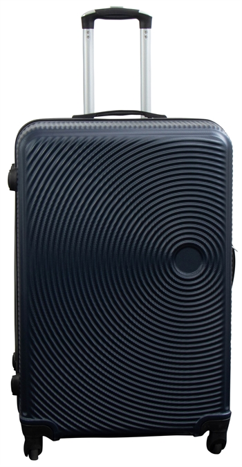 Koffert - Cirkel Mørkblå - Stor koffert - Hard case --Ikke synlige sider-- ,  , Trolley