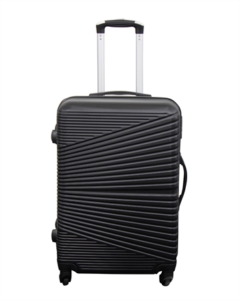 Tilbud koffert - Hardcase - Str. Medium - Nordic sort - Smart reisekoffert