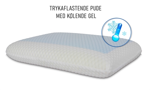 Nakkepute med memory foam og kjølende gel - Trykkavlastende 60x40 cm