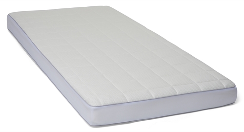 Babymadrass 60x120 - Høyde 12 cm - Barnemadrass - Skummadrass med trykkavlastende memory foam - Premium By Borg