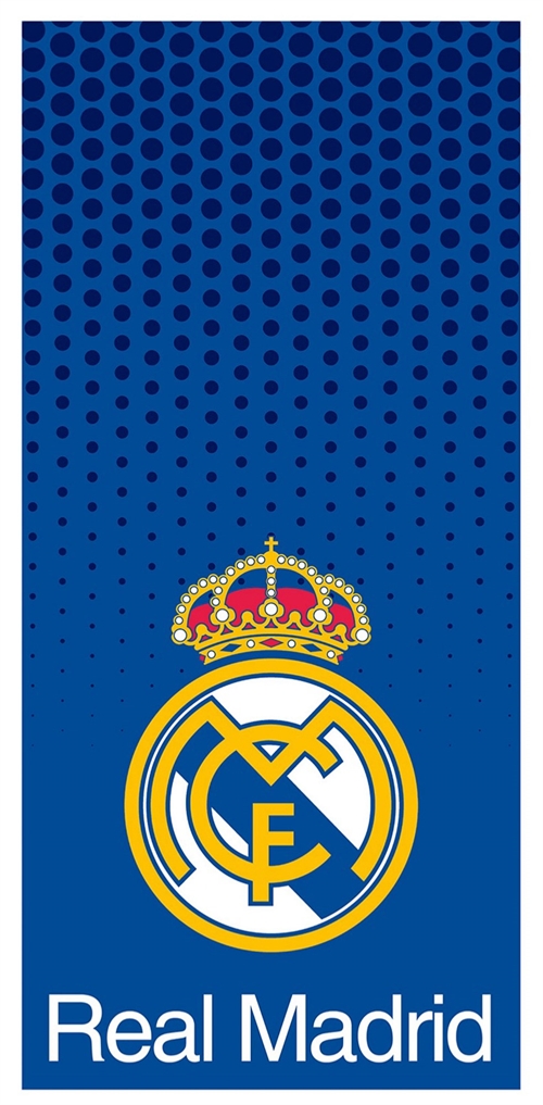 Blått Real Madrid håndkle - 100 % mykt bomullsbadehåndkle - 70x140 cm