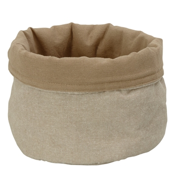 Brødpose - Ø20 cm - Beige/sandfarget - Vakker og praktisk brødpose i 100 % bomull - Nordstrand Home