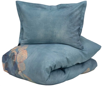 Turiform sengetøy - 140x220 cm - September blå - Blomstert sengetøy - 100% bomull sateng sengetøy sett Sengetøy ,  Enkelt sengetøy , Langt sengetøy 140x220 cm