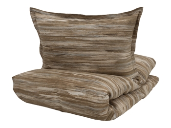 Turiform sengetøy - 140x220 cm - Yara Rustbrun - 100% bomull sateng sengetøy Sengetøy ,  Enkelt sengetøy , Langt sengetøy 140x220 cm