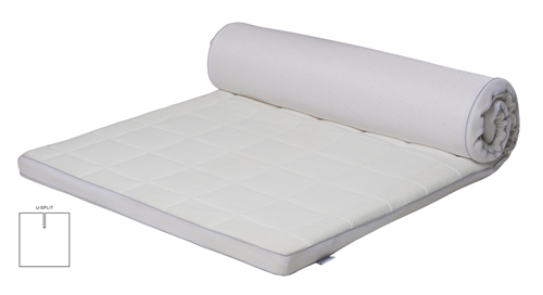 Lateks u-splitt overmadrass - 180x200 cm - 5 cm høy - Lateks & naturlateks - Zen Sleep overmadrass til elevationsseng