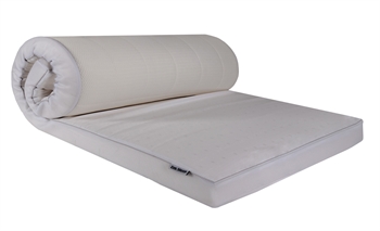 Toppmadrass - 120x200x8 cm - Latex &amp; naturlatex - Zen Sleep topmadrass til mellomstor seng Overmadrasser og madrassbeskyttere